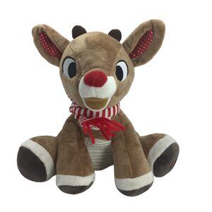 Kids Preferred Rudolph the Red Nosed Reindeer Scarf Plush Stuffed Animal Toy 8"